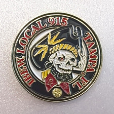 IBEW Local 915 Coin Skull Pirate picture