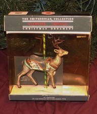 🎅🏽 1988 Kurt Adler Smithsonian Collection Carousel Reindeer Christmas Ornament picture