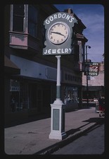Las Vegas New Mexico Gordons Jewelry Street Clock 2003 Downtown Signage picture
