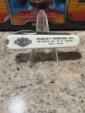 Vintage Harley Davidson Motorcycle Dudley Perkins Co. Folding Pocket Knife 3” picture