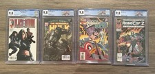 Marvel CGC 9.8 Comic Slab Lot of 4 Black Widow, Hulk, Silver Surfer, & Robocop picture