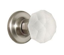 Amerock Ensembles Bi-Fold Frosted Crystal Door Knob In Satin Chrome picture