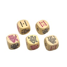 Vintage 1950's ? Complete Set of European Poker Dice picture