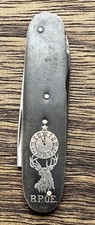 Rare Antique Boker BPOE Elks Knife Tree Brand Solingen Germany 2.75” 1916-39 picture