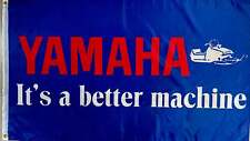 YAMAHA IT'S A BETTER MACHINE SNOWMOBILES 3x5ft FLAG BANNER MAN CAVE GARAGE picture