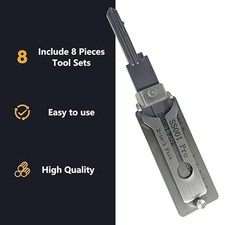 2-in-1 Stainless Steel Key Decoder  Lock Decoder Repair Tools-Free Ship picture