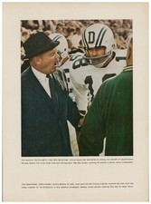 1966 Vtg Print Ad Dartmouth QB Mickey Beard Coach Bob Blackman Historical Art picture