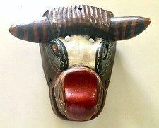 Vintage Guatemalan Torito/Bull Mask Ethnographic, Wood/Wooden picture
