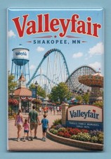 VALLEYFAIR SHAKOPEE MINNESOTA TRAVEL POSTER *2X3 FRIDGE MAGNET* SOUVENIR GIFT picture