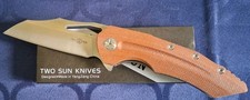 *NEW* 🔥TWO SUN - Folding Knife w/ D2 Blade & Micarta Handle (TS132) picture