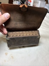 Original Military Civil War Leather Revolver Cartridge Case “RIM” Watervliet Ars picture