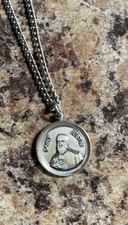 Sterling Silver St Justin De Jacobis Catholic Medal necklace picture