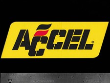 ACCEL Ignition - Original Vintage 1980’s Racing Decal/Sticker - 7.50 inch size picture