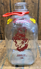 Vintage Borden's Glass Milk Jug 1 Gallon 