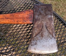Vintage Plumb Single Bit Axe With Original Handle With Bevels 4 lbs 9 oz picture