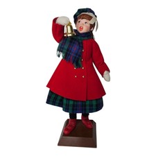 Vintage 1989 Simpich Character Doll Christmas CAROLER Bell Ringer Girl 12