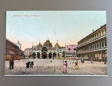 Postcard 1900s Venezia Piazza San Marco Venice Italy Color Litho Undivided picture