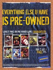 2005 Blockbuster PS2 Game Rentals Original Advertisement / Retro Promo v2 picture