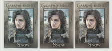 (3) 2012 Game of Thrones Season/Series 1 JON SNOW RC Lot Kit Harington 3ct picture