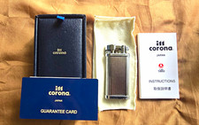 im corona Iconic Model 64-3211 Shell Chrome Silver Butane Lighter w/ Pouch picture