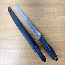 VTG Buck 229 Filet Fishing Knife - Black Handle & Case picture