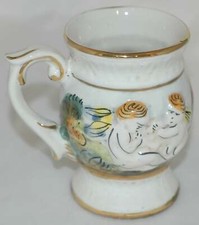 Keramos Italy mug fancy with cherubs picture