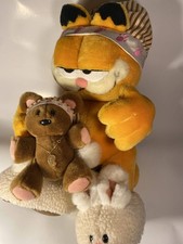 Danbury Mint Bedtime for Garfield Plush Doll 1995 Jim Davis Signed WITH BOX picture