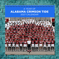 Alabama Crimson Tide 2027 Wall Calendar 12 Month Celebrity Photo Fan Collectible picture