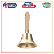 Flezoo 3.15inch Brass Super Loud Hand Bell for Dinner Wedding Office picture