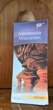 FOLDING MAP OF MINNESOTA & WISCONSIN STATE SERIES / HUGE FOLDOUT 2012 picture