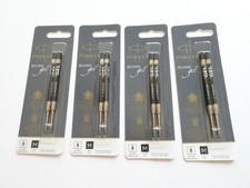 8 X PARKER QUINK GEL Pen Refills - BLACK 0.7mm - 4 Sealed Packs picture