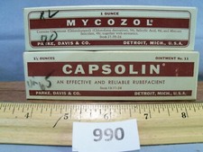 Vintage Pre 1971 PD & Co SKIN CREAMS No NDC# 990 picture