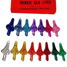 Vintage Lg Astro Rocket MINXIE GLO Lights (15 color) for Ceramic Christmas Trees picture