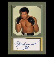 MUHAMMAD ALI Legends Photo Card Art Collectible Original Design Facsimile Auto picture
