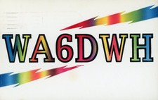 Vintage Amateur Radio QSL Postcard, 1961, WA6DWH, San Diego, CA, Scott #1036 picture