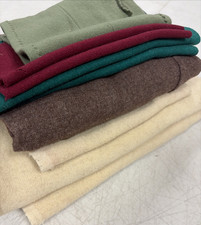 LOTS Of 1950's & 60's Wool Fabrics Variety Of Colors 2 Lbs picture
