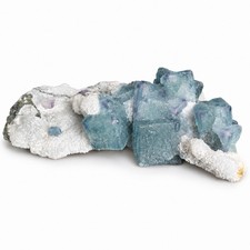 Cubic Fluorite In Calcite Specimen 248g - USA picture