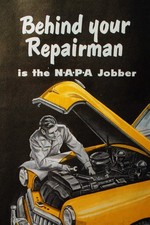🚗 Vintage NAPA Jobber Poster - 1950s Style Automotive Ad - 24x36” - Premium picture