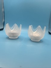 PartyLite Lotus Blossom Votive Candle Holders – PAIR, D07 With 2 Votive Candles picture