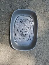 VINTAGE GIVE US THIS DAY OUR DAILY BREAD PEWTER BREAD TRAY picture