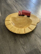 Vintage Studio Art Trucker Ashtray Ceramic handmade large truck  ManCave Unique picture