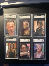 GMA 10 Graded Walking Dead Card Lot Numbered To 49 Signed By Artist picture