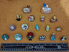 THE SIMPSONS PIN - metal enamel set lapel lot brooch badge SAVE 20% ON 2+ PINS  picture