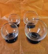 4 Vtg 1960s Morgantown Odd Ball Space Age OLD FASHIONED Cocktail Glasses MCM EUC picture