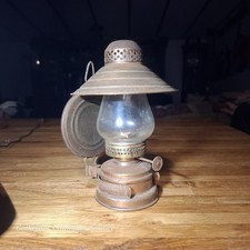 Vintage Hilco Miniature Kerosene Oil Lantern Lamp Swivel Wall Mount Hong Kong BE picture