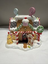 Partylite Exclusive Gingerbread Village #1 Christmas Tea Light Candle Holder picture