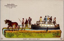 1909 Hudson-Fulton Celebration Erie Canal Boat Float Postcard Redfield No 47 picture