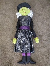 Isaac Mizrahi New York Halloween Life size Witch Doll Prop Spiderweb Dress picture