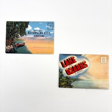 2 Antique 1940s Missouri Souvenir Postcard Folders Lake Ozarks (PB3) picture