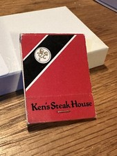 Rare Vintage KEN’S STEAK HOUSE Framingham, MASSACHUSETTS Matchbook ~ Z107 picture